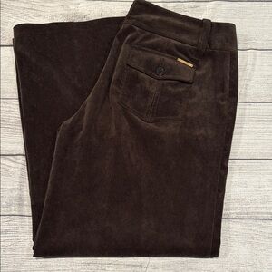 Women’s Michael by Michael Kors Fine Wale Corduroy wide leg pants brown size 10